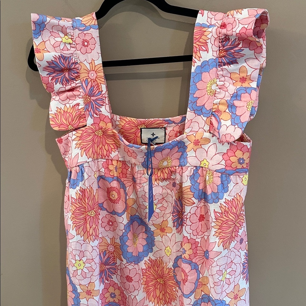 Tuckernuck X Cameron Eubanks Wimberly linen floral mini dress - Picture 2 of 4